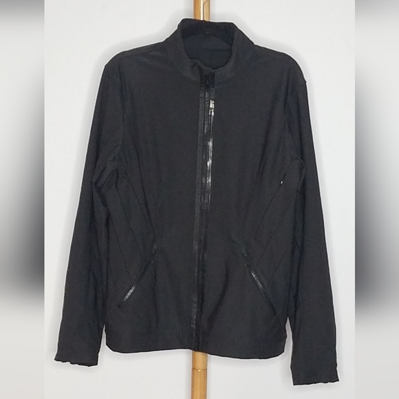 FLAWED Lululemon's Mens Black Jacket Large - Picture 1 of 13
